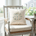 Crab Painted Fall Pumpkin - Custom Square Canvas Pillow