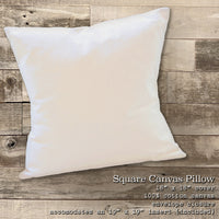 Anchor Home Sweet Home w/ City, State - Square Canvas Pillow