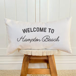 Welcome to Beach Custom - Rectangular Canvas Pillow