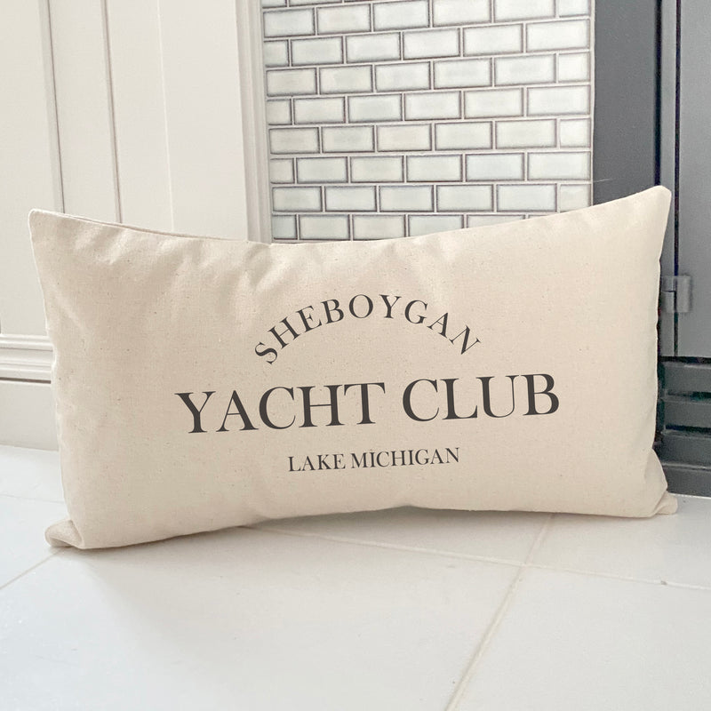 Yacht Club Custom - Rectangular Canvas Pillow