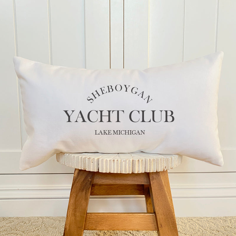 Yacht Club Custom - Rectangular Canvas Pillow