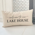 Welcome to our Lakehouse - Rectangular Canvas Pillow