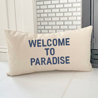 Welcome to Paradise - Rectangular Canvas Pillow