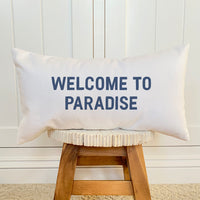 Welcome to Paradise - Rectangular Canvas Pillow