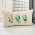 Watercolor Easter Eggs - Rectangular Canvas Pillow