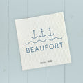 Three Anchors w/ City - Custom Swedish Dish Cloth