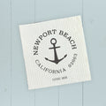 Anchor w/ City and State - Custom Swedish Dish Cloth