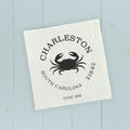 Crab w/ City and State - Custom Swedish Dish Cloth