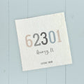Zip Code w/ City and State - Custom Swedish Dish Cloth