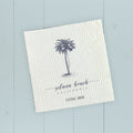 Palm Tree w/ City, State - Custom Swedish Dish Cloth