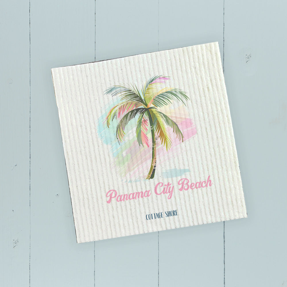 Palm Tree Watercolor - Custom Swedish Dish Cloth