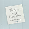 Lake Is My Happy Place - Custom Swedish Dish Cloth