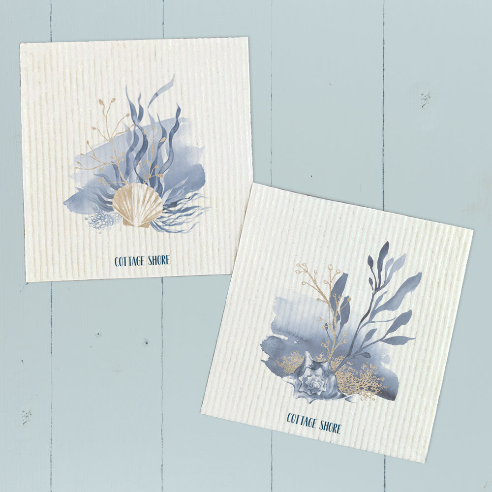 Queen, Venus Shell Splash  - 2pk Swedish Dish Cloth