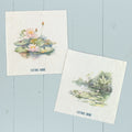 Watercolor Water Lilies  - 2pk Swedish Dish Cloth