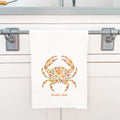 Autumn Leaves Crab - Custom Cotton Tea Towel
