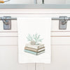 Coastal Book Stack - Customizable Cotton Tea Towel