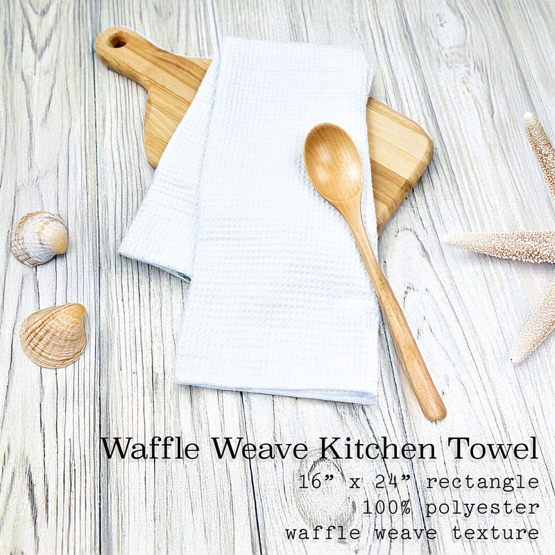 Watercolor Sailboats - Custom Waffle Weave Towel