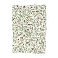 Christmas Botanicals - Custom Waffle Weave Towel
