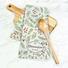 Christmas Botanicals - Custom Waffle Weave Towel