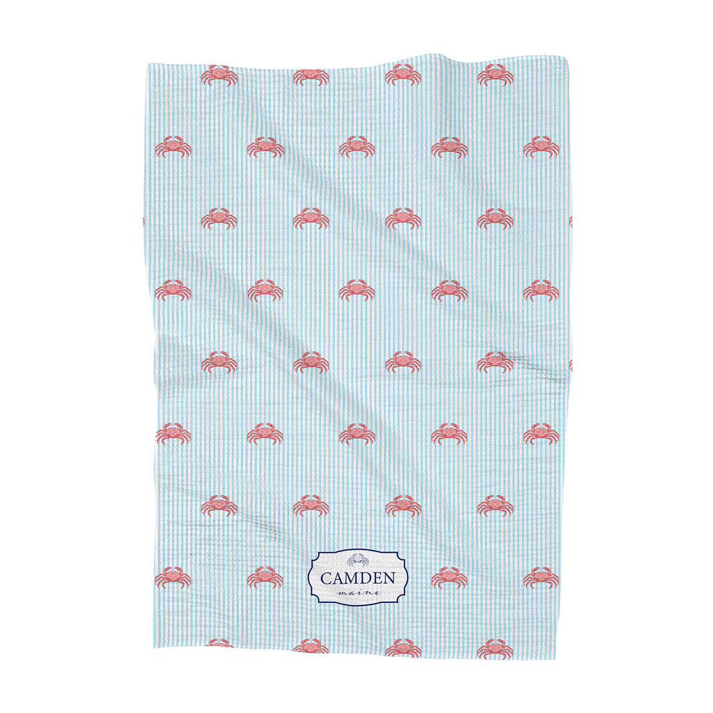 Seaside Stripes - Custom Waffle Weave Towel