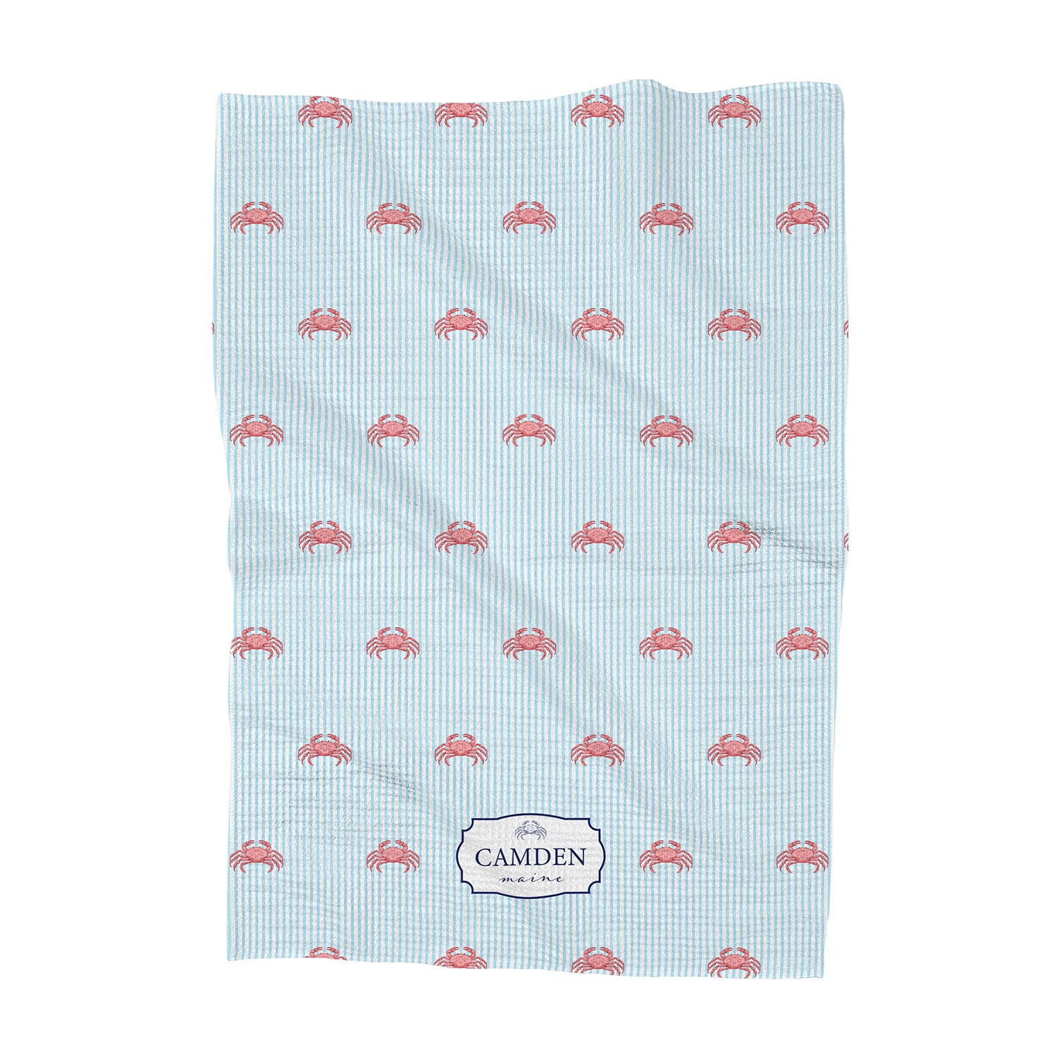 Seaside Stripes - Custom Waffle Weave Towel