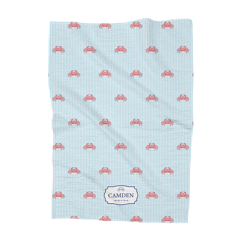 Seaside Stripes - Custom Waffle Weave Towel