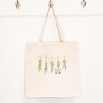 Herbs on a Line - Canvas Tote Bag