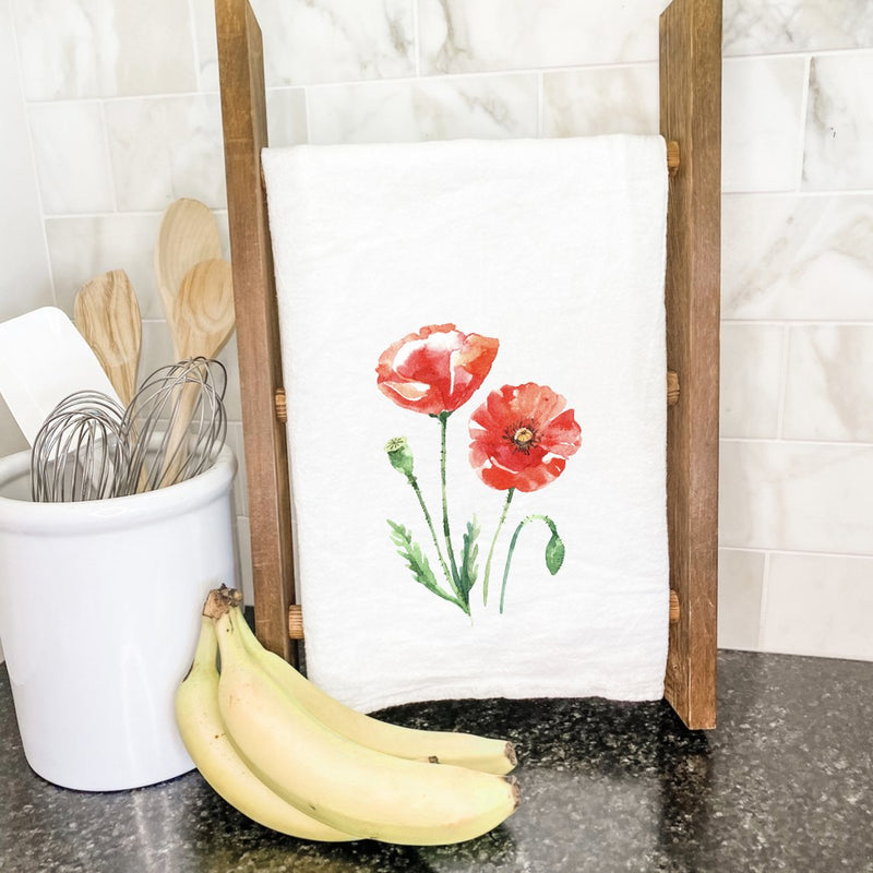 Red Poppy - Cotton Tea Towel