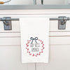 God Bless America Wreath - Cotton Tea Towel