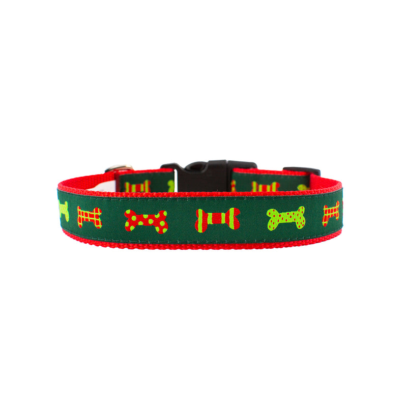 Christmas Bones - Dog Collar