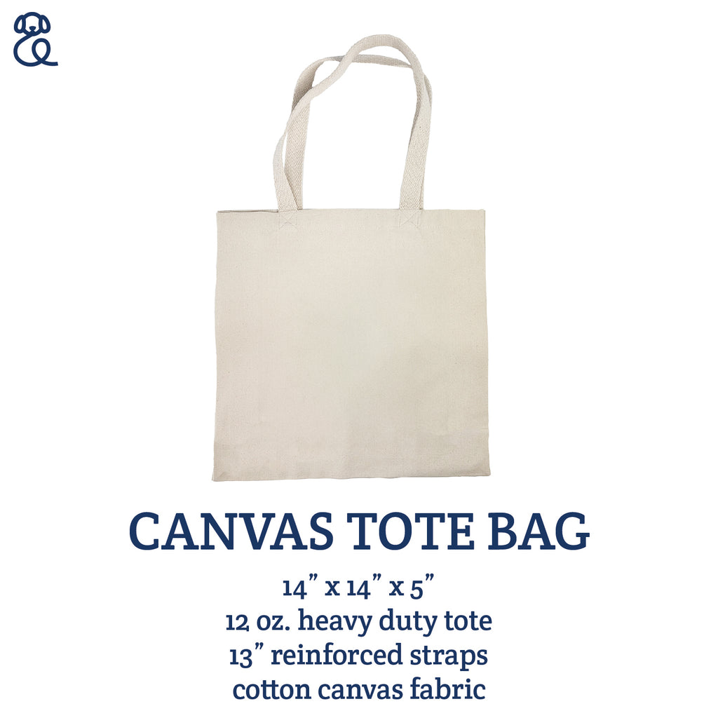 Sunny Vacation Pups - Canvas Tote Bag
