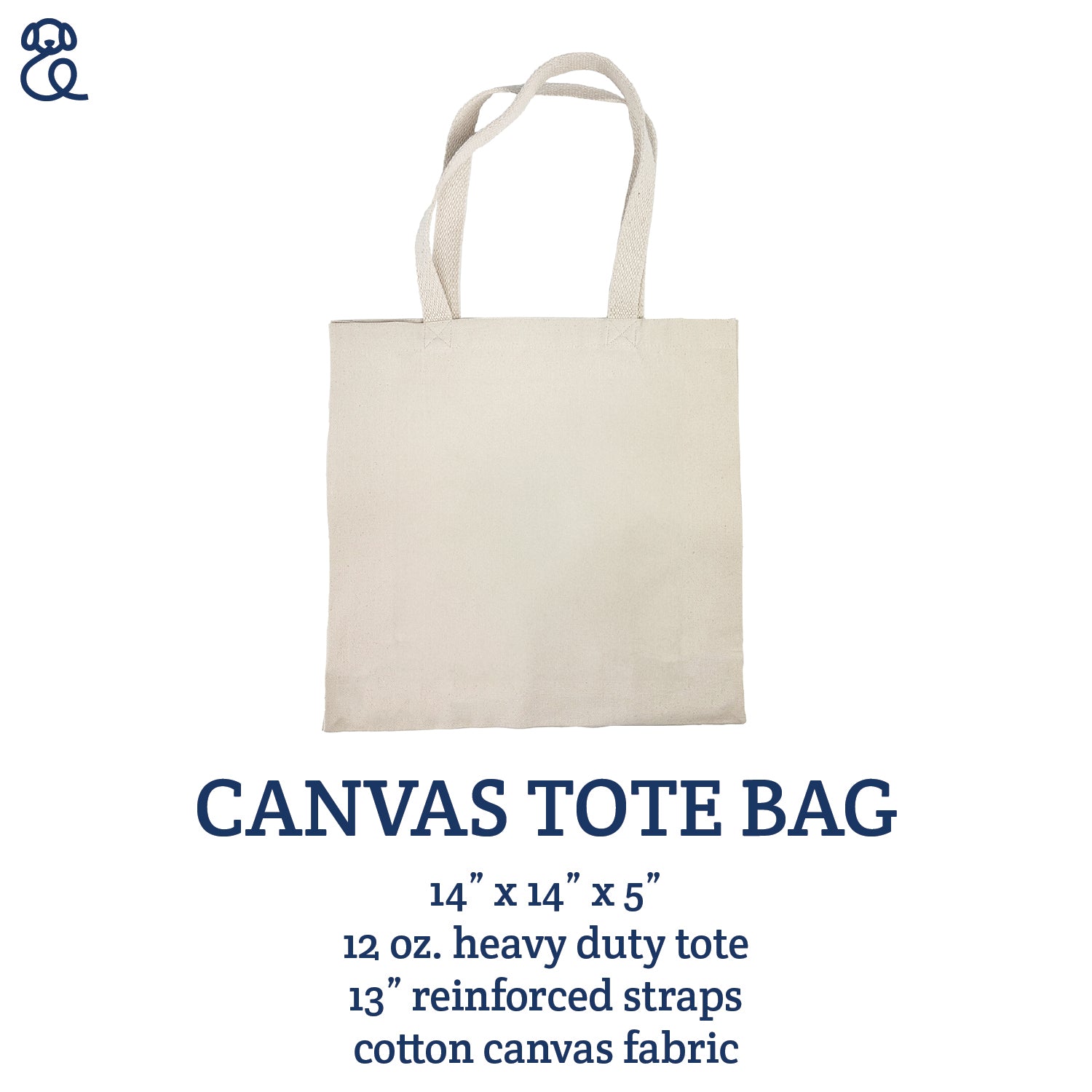 Sunny Vacation Pups - Canvas Tote Bag