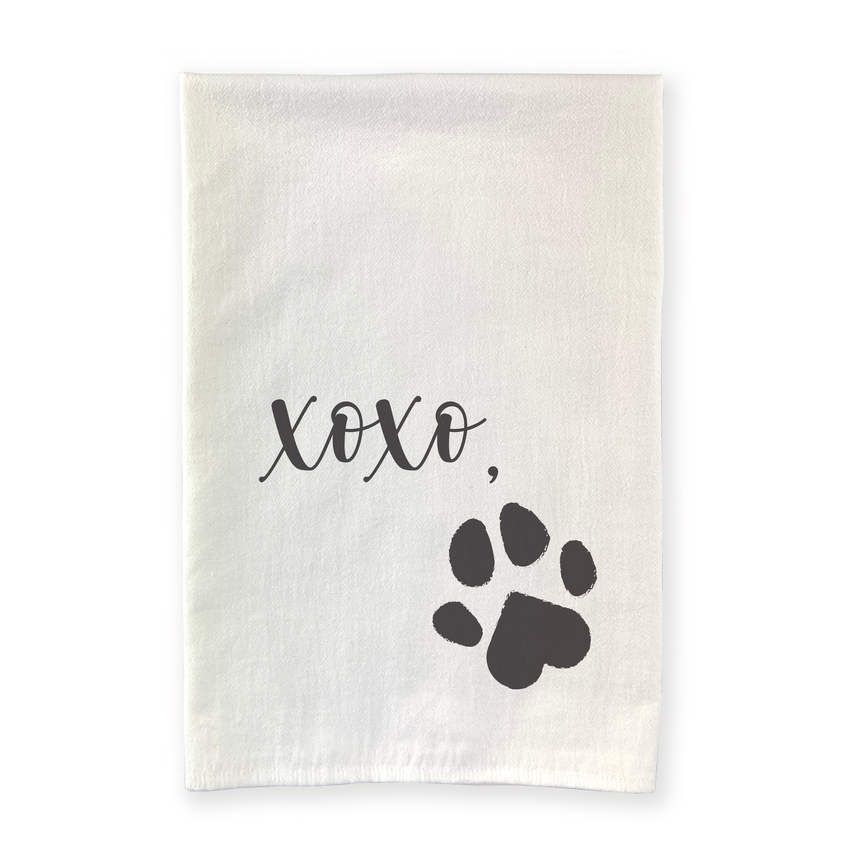 XOXO Heart Paw - Cotton Tea Towel