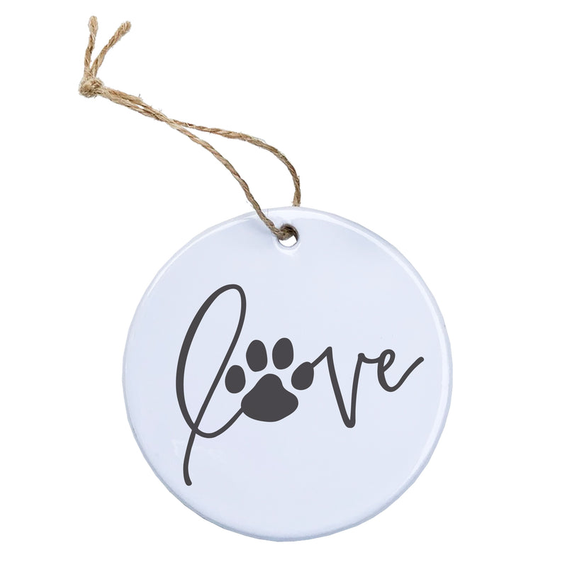 Love with Paw Accent - Ornament