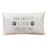 How Sweet It Is (Paw) - Rectangular Canvas Pillow