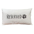 Reserved (Paw) - Rectangular Canvas Pillow