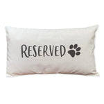 Reserved (Paw) - Rectangular Canvas Pillow