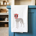 Vacation Italian Greyhound - Cotton Tea Towel