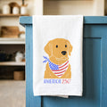 America 250th Golden Retreiver - Cotton Tea Towel