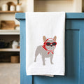 Vacation French Bulldog - Cotton Tea Towel