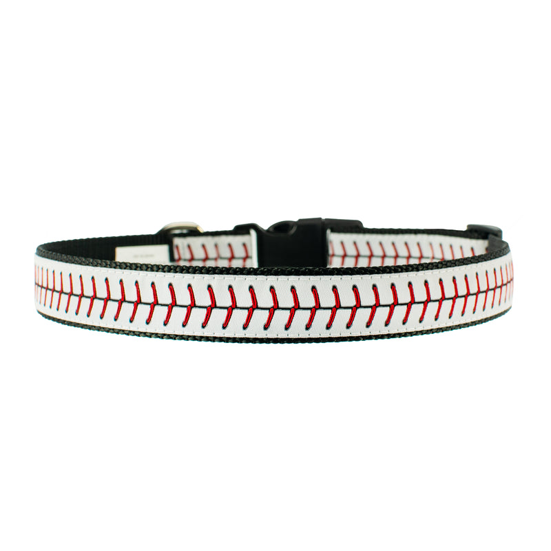 Baseball Laces - Dog Collar