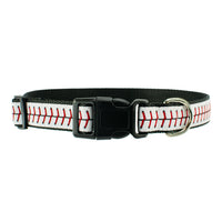 Baseball Laces - Dog Collar