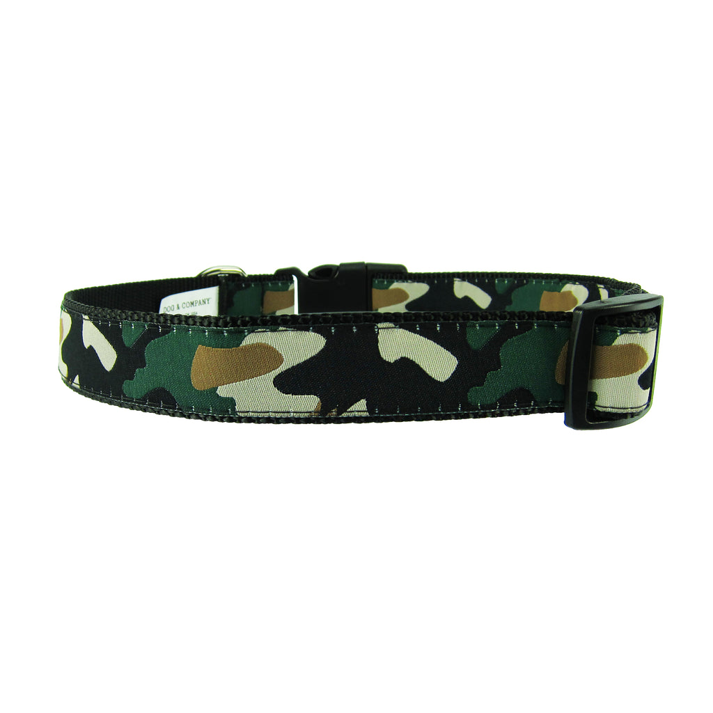 Green Camo  - Dog Collar