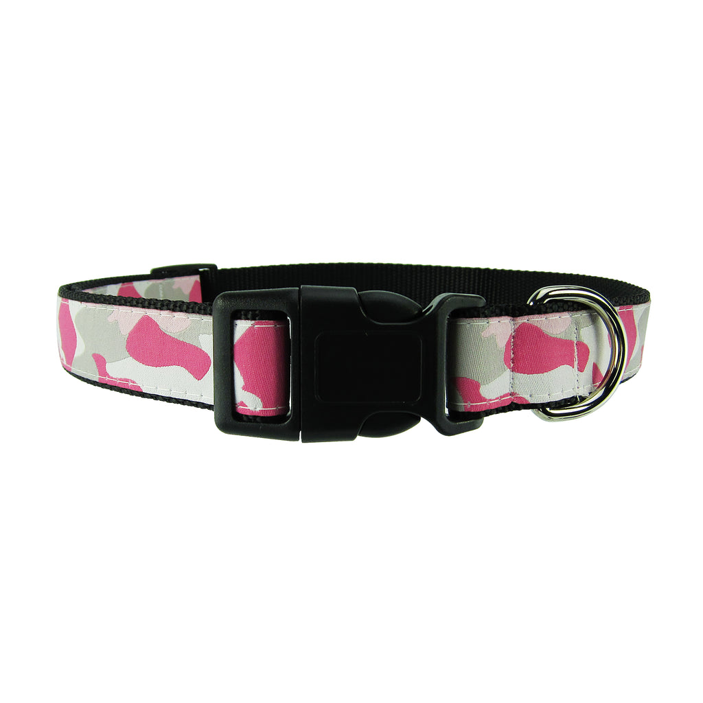 Pink Camo - Dog Collar