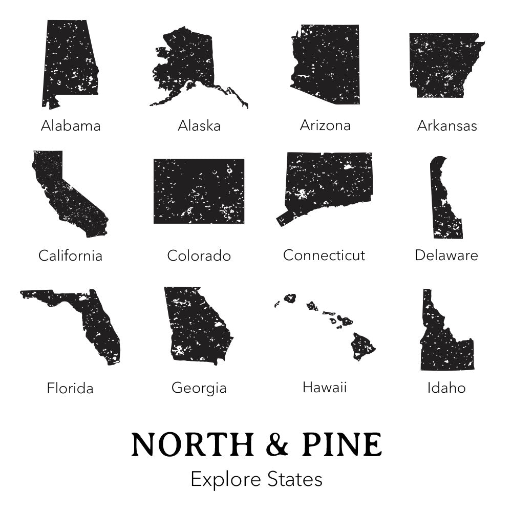 Explore State w/ City, State - Custom Square Canvas Pillow