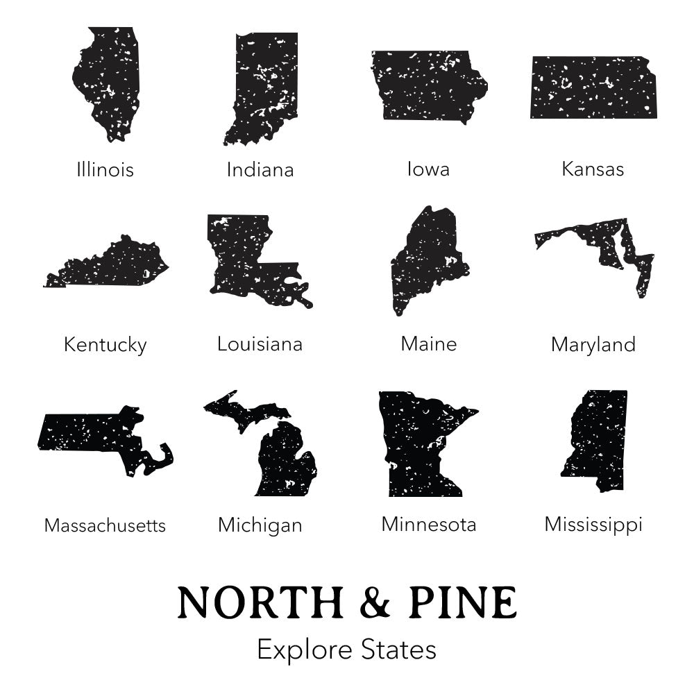 Explore State w/ City, State - Custom Square Canvas Pillow