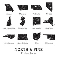 Explore State w/ City, State - Cotton Tea Towel