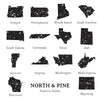 Explore State w/ City, State - Cotton Tea Towel