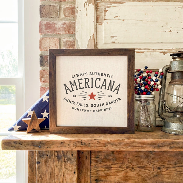 Authentic Americana Custom - Custom Framed Sign
