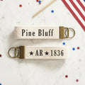 Star: City State Est - Custom Cotton Key Fob
